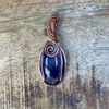Amethyst Pendant, Amethyst Wire Wrap Pendant