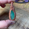 Chrysoprase & Amethyst Pendant