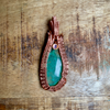 Chrysoprase & Amethyst Pendant