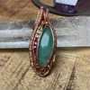 Chrysoprase, Peridot, Ruby Pendant