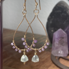 Amethyst & Prasiolite 14K Gold Filled Earring