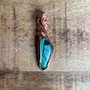 Malachite & Chrysocolla Wire Wrap Pendant