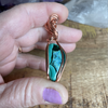 Malachite & Chrysocolla Wire Wrap Pendant
