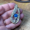 Third Eye Chakra Sterling Silver Wire Weave Pendant
