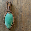 Variscite and Smokey Quartz Pendant