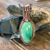 Variscite and Smokey Quartz Pendant