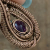 Heady Wire Weave Amethyst Pendant- Master Healer