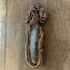 Mad River Agate Heady Pendant, Wire Weave Pendant