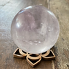 50 mm Amethyst Sphere, Gazing Sphere, Amethyst Crystal Ball, Clear Quartz, Amethyst