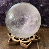 50 mm Amethyst Sphere, Gazing Sphere, Amethyst Crystal Ball, Clear Quartz, Amethyst