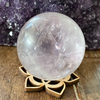 50 mm Amethyst Sphere, Gazing Sphere, Amethyst Crystal Ball, Clear Quartz, Amethyst