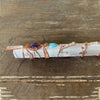 7 Chakra Selenite Wand, Healing Tool, Altar Tool