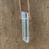 Water Clear Crystal Point Necklace