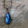 Azurite and Gem Silica Necklace