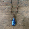 Azurite and Gem Silica Necklace